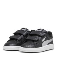 Puma Smash 3.0 Glit Glam V In-Puma Black-Puma Silver-Puma White Low Kadın Bot