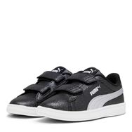 Puma Smash 3.0 Gliz Glam V PS-Puma Black-Puma Silver-Puma White Low Kadın Bot