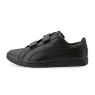 Puma Smash Leather V Black-Black Çocuk Ayakkabı