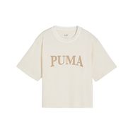 Puma Squad Graphic Bej Kadın Kısa Kollu T-Shirt