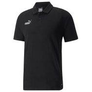 Puma Teamfinal Casuals Polo Siyah Erkek Futbol Polo Tişörtü