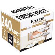 Pure Baby Organic No:5 Junior 240 Adet Bebek Bezi