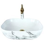Pure Concept TR-120 Calacatta Tezgah Üstü Çanak Lavabo