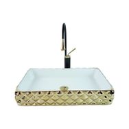 Pure GW-100 Crystal Gold Çanak Lavabo