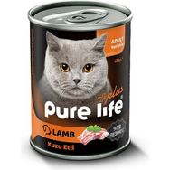 Pure Life 12x400 gr Kuzu Pirinç Plus Konserve Kedi Maması