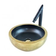 Pure MG-101 Mat Gold Sıyah Çanak Lavabo