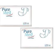 PureMed Belbantlı Yetişkin Medium Orta Boy 60 Adet Hasta Bezi