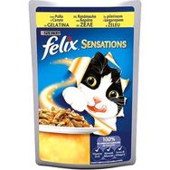 Purina Felix Sensations Tavuklu ve Havuçlu 100 gr Yaş Kedi Maması