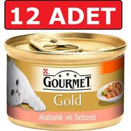 Purina Gold Alabalıklı ve Sebzeli 12x85 gr Yaş Kedi Maması