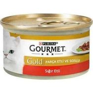 Purina Gourmet Gold Parça Sığır Etli 12x85 gr Kedi Konservesi
