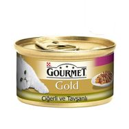 Purina Gourmet Gold Tavşan ve Ciğerli 12x85 gr Yetişkin Kedi Konservesi