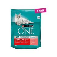 Purina One Sterilised Somonlu Kısırlaştırılmış 6x800 gr Kedi Maması