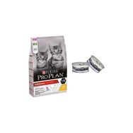 Purina Pro Plan Kitten Tavuklu 3 kg Yavru Kedi Maması + 2x85 gr Junior Tavuklu Konserve