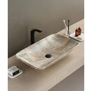 Puroser Marbel Beige Tezgah Üstü Çanak Lavabo