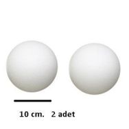 Puti 10 cm 2'li Köpük Toplar