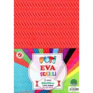 Puti 5251 A4 10'lu Karışık Renk Dalga Eva