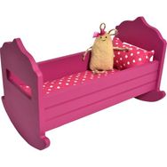 Putty Montessori Pembe El Yapımı Beşik Ahşap Oyuncak