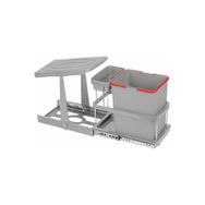 Pyramith P9154 16+1 lt Gri Teleskopik Raylı Çöp Kovası