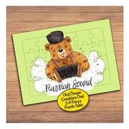 PZ110 Müzisyen Sevimli Ayıcık Çocuklara Özel Puzzle Yapboz Tablo