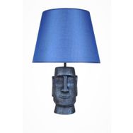 Qdec Cobalt Mavi Modern Dizayn Moai Abajur