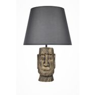 Qdec Gold Gri Modern Dizayn Moai Abajur