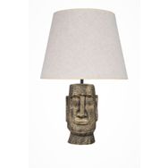 Qdec Gold Krem Modern Dizayn Moai Abajur