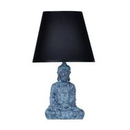 Qdec Modern Dizayn Antrasit-Siyah Buda Abajur