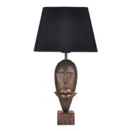 Qdec Modern Dizayn Bakır Siyah Afrika Abajur