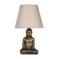 Qdec Modern Dizayn Bej-Gold Buda Abajur