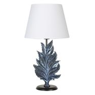 Qdec Modern Dizayn Cobalt Beyaz Yaprak Abajur