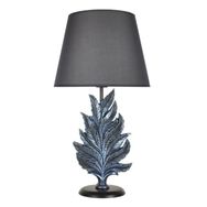 Qdec Modern Dizayn Cobalt Gri Yaprak Abajur