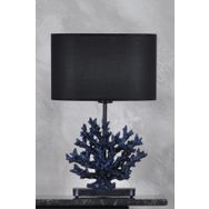 Qdec Modern Dizayn Cobalt Siyah Mercan Abajur