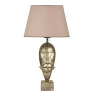 Qdec Modern Dizayn Gold Bej Afrika Abajur