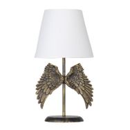 Qdec Modern Dizayn Gold-Beyaz Melek Abajur