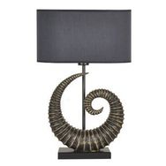 Qdec Modern Dizayn Gold Gri Burgu Abajur