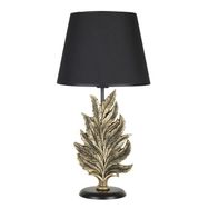 Qdec Modern Dizayn Gold Siyah Yaprak Abajur