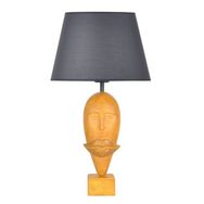 Qdec Modern Dizayn Sarı Gri Afrika Abajur