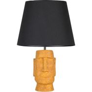 Qdec Modern Dizayn Sarı Siyah Moai Abajur