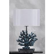Qdec Turkuaz Modern Dizayn Mercan Abajur