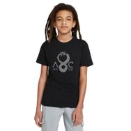 Qivi Altered Carbon Ac Ejderha Baskılı Unisex Çocuk Siyah T-shirt
