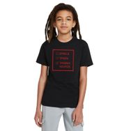 Qivi Altered Carbon Status Baskılı Siyah Unisex Çocuk T-shirt