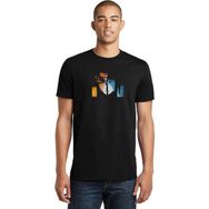 Qivi Anime Hashirama Senju Baskılı Siyah Erkek Örme T-shirt