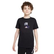 Qivi Anime Kakashi Baskılı Siyah Unisex Çocuk T-shirt
