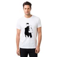 Qivi Anime Naruto Baskılı Baskılı Beyaz Erkek Örme T-shirt