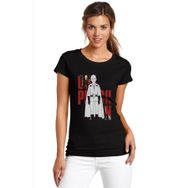 Qivi Anime One Punch Man Baskılı Örme Siyah SFK0648KDNTSKadın T-shirt