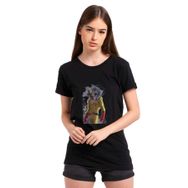 Qivi Anime One Punch Man Baskılı Örme Siyah SFK0656KDNTS T-shirt