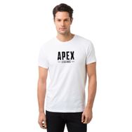 Qivi Apex Legends Baskılı Beyaz Erkek Örme T-shirt