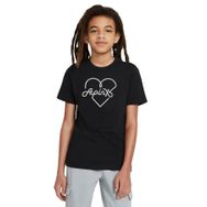 Qivi Araba Porsce Logo Baskılı Unisex Çocuk Siyah T-shirt