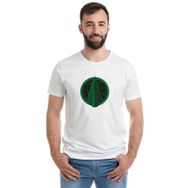 Qivi Arrow Logo Classic Baskılı Beyaz Erkek T-shirt