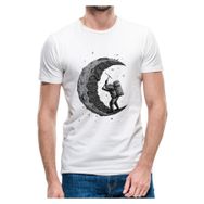 Qivi Aystronot Baskılı Beyaz Erkek Örme T-shirt